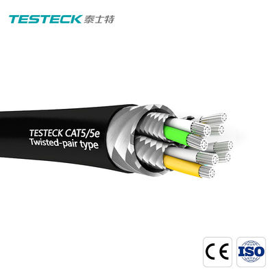 cavo simmetrico di twisted pair del cavo 100Ohm della centrale elettrica di 300V CAT5